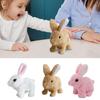 Реалистичный Плюшевый Интерактивный Зайчик Милый Плюшевый Зайчик Электронный Питомец Реалистичный Кролик Прыгающий Дергающийся Пасхальные Подарки