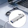 4 In 1 USB C Hub with USB C USB Port Adapter Type C To 2Type C+USB Adapter USB Hub Adapter USB Splitter USB Expander