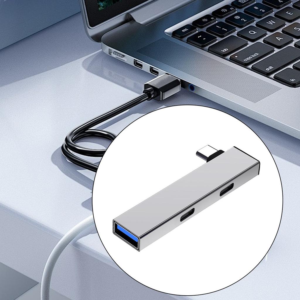 4 In 1 USB C Hub with USB C USB Port Adapter Type C To 2Type C+USB Adapter USB Hub Adapter USB Splitter USB Expander