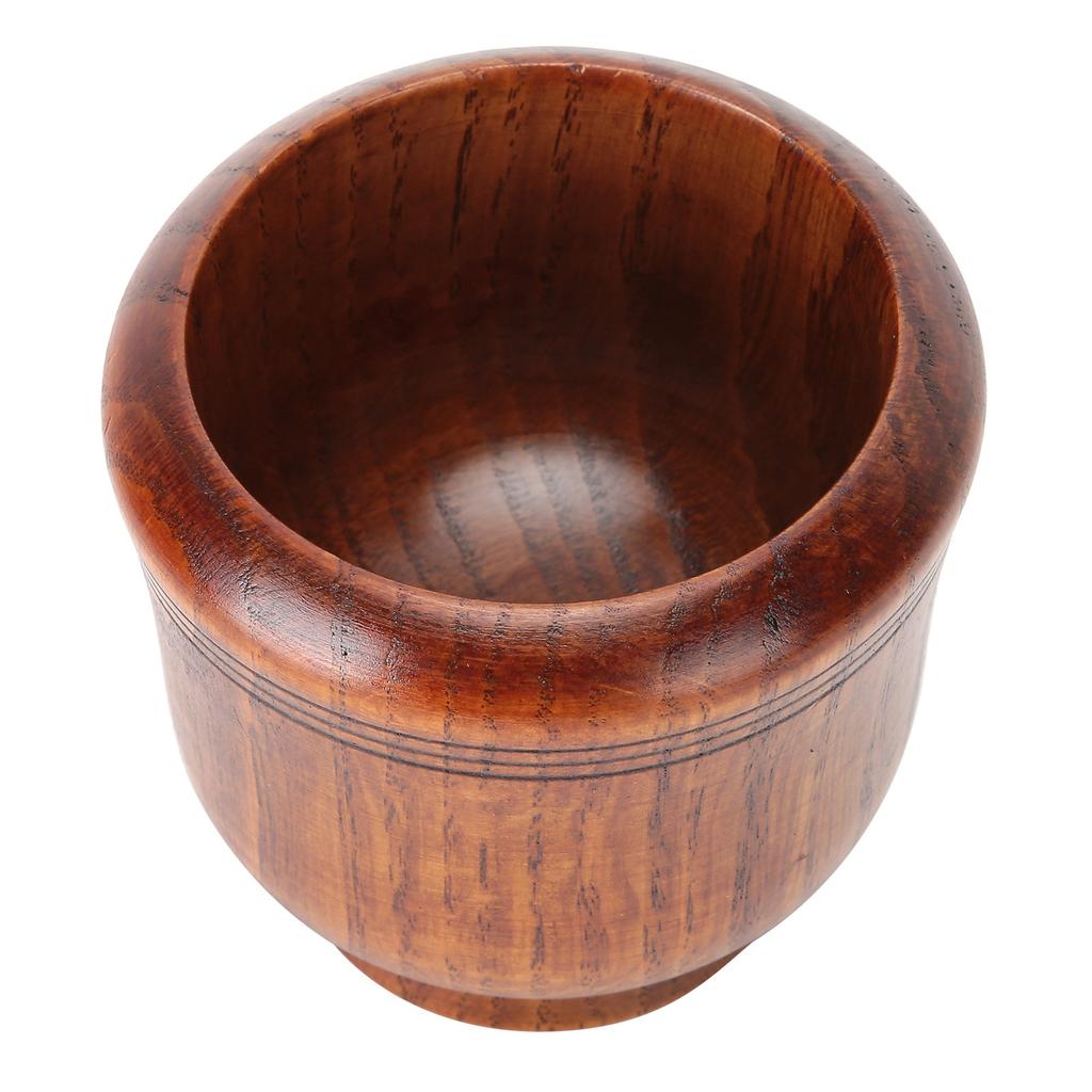 Wooden Grinding Bowl Household Kitchen Manual Garlic Ginger Spices Grinder Mortar Pestle Set KTY