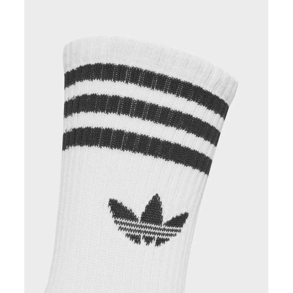 adidas Носки с тремя полосками, 3 пары - Белые JV7401 5882656