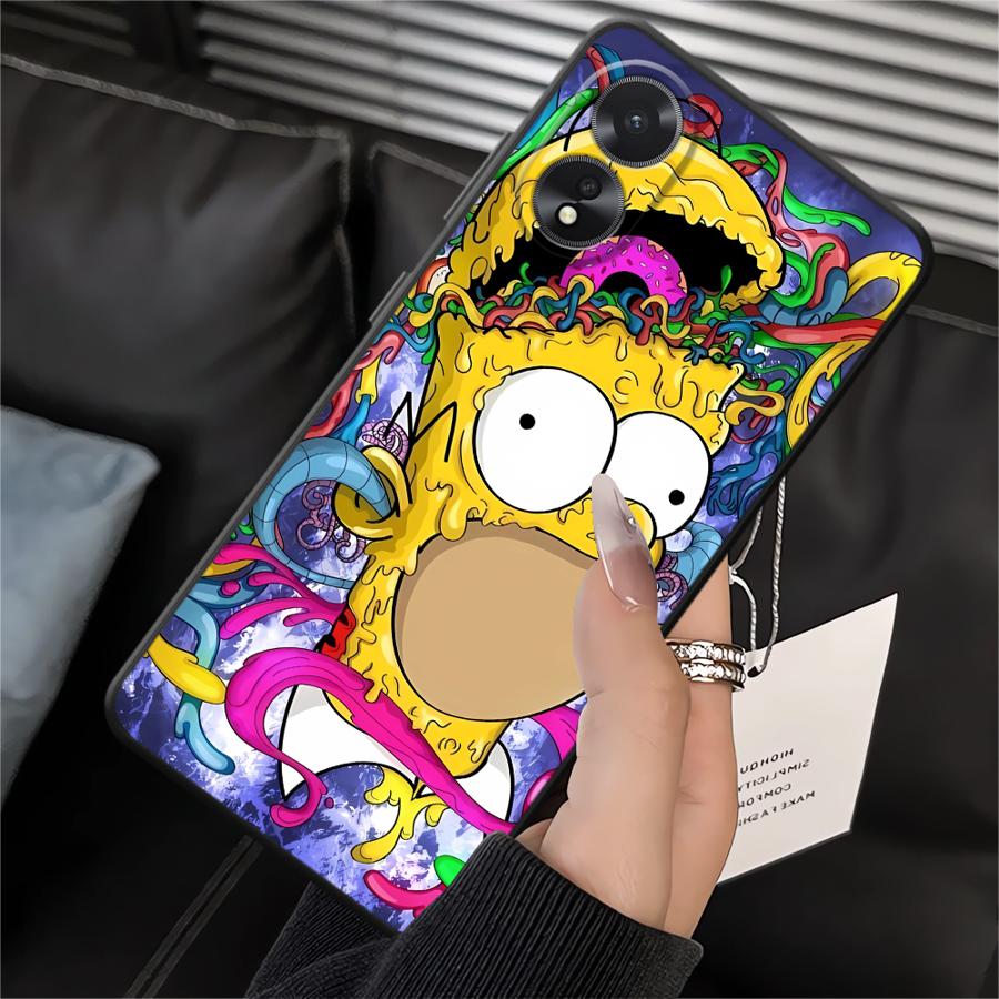 Phone Cover Case for Oppo A52 A15 A32 A18 A31 A72 A16 A33 A71 A54 A53 A12 A36 A11 A37 A17 A32 A73 A9 A38 The S-simpsons Cartoon