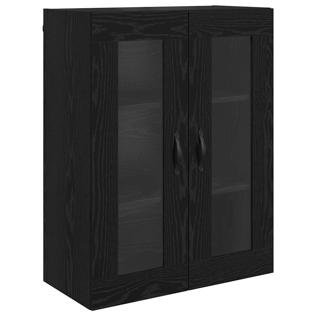 Wall Cabinets 2 pcs Black Oak Effect 69.5 x 34 x 90 cm