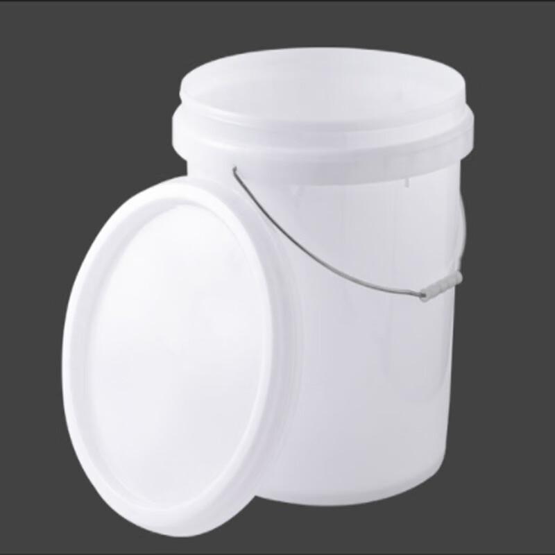 Xindrui 10 л Утолщенное белое пластиковое ведро с крышкой