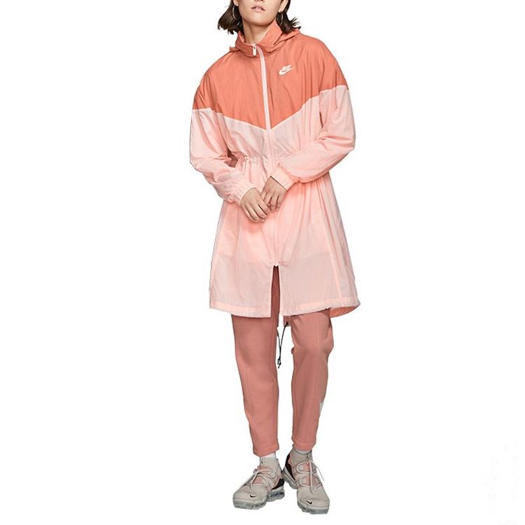 Nike Спортивная одежда Windrunner Повседневная спортивная куртка с капюшоном Женская куртка BV3688-682
