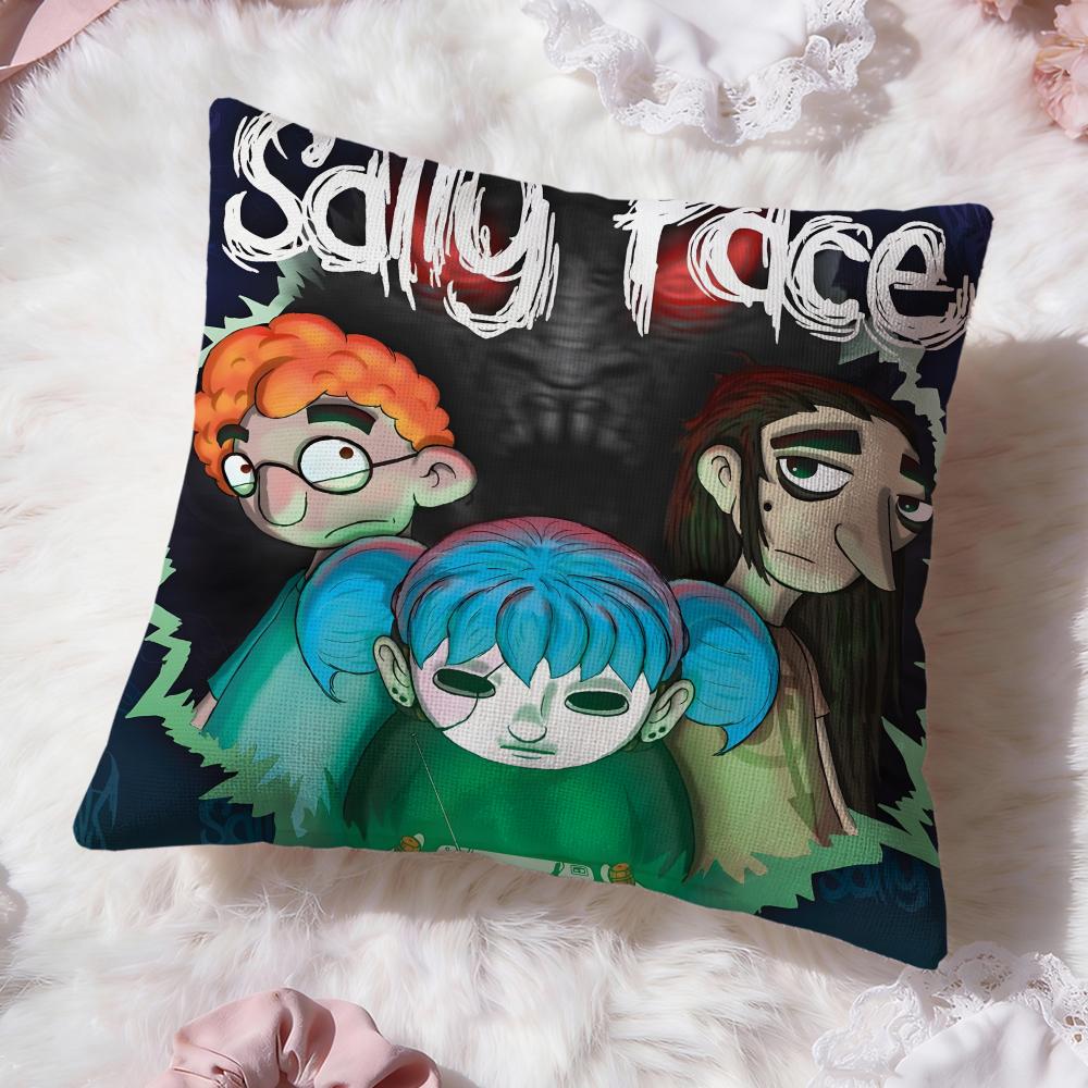 Полоса S-Sally F-Подушка-чехол для лица Premium Comfort Двусторонняя наволочка - Дизайн «Два в одном» для любой комнаты и салона автомобиля