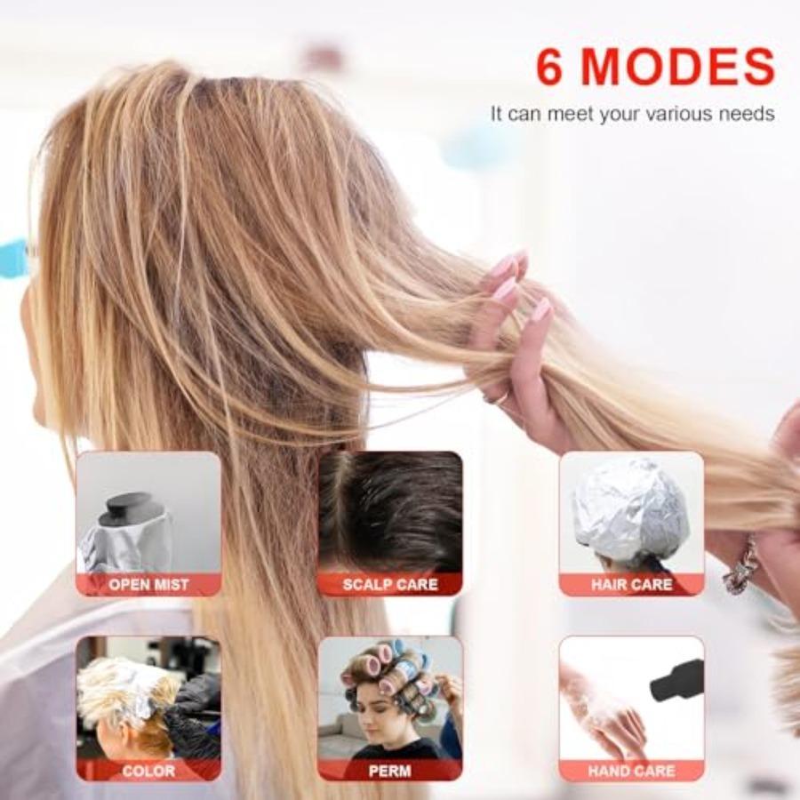 Hair Steamer Micro Mist Scalp Detoxify for Hair Wash Reclining Chair Bed Attachment Professional Hair Care for Salon SPA Barber