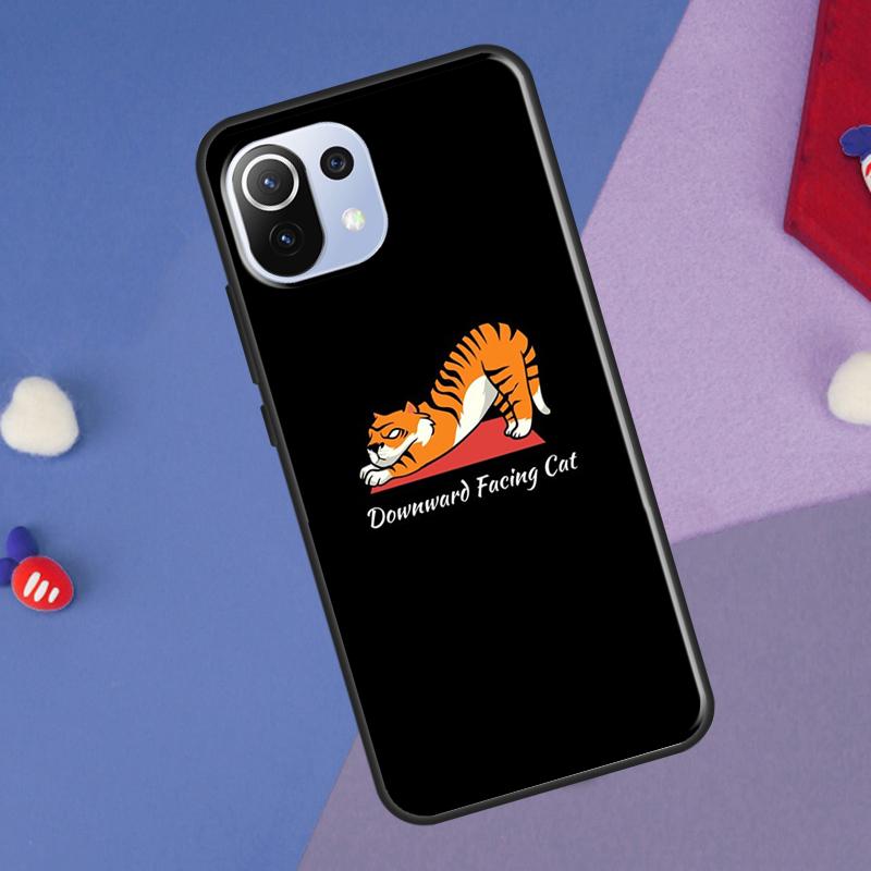 Забавный чехол с кошкой для йоги для Xiaomi 14 Ultra 13 11T 12T 13T 14T Pro POCO X7 X6 Pro X3 X5 F3 F5 M6 F6 Pro
