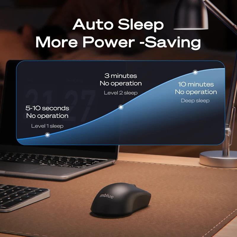 Оригинальная беспроводная мышь Meizu MBlue M205 с двумя режимами Bluetooth и USB, кнопка отключения звука 1200 точек на дюйм, подходит для ноутбуков MacBook Windows, черная