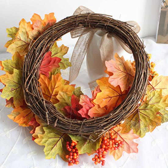 Поддельный кленовый венок, праздничный сенсорный, сохраняющий свежесть, изысканный подвесной аксессуар, подвесная гирлянда, домашний декор