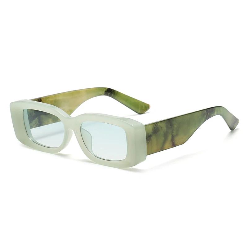 JNPCX Модные прямоугольные женские солнцезащитные очки желеобразного цвета, ретро мужские градиентные очки, защита от ультрафиолета UV400