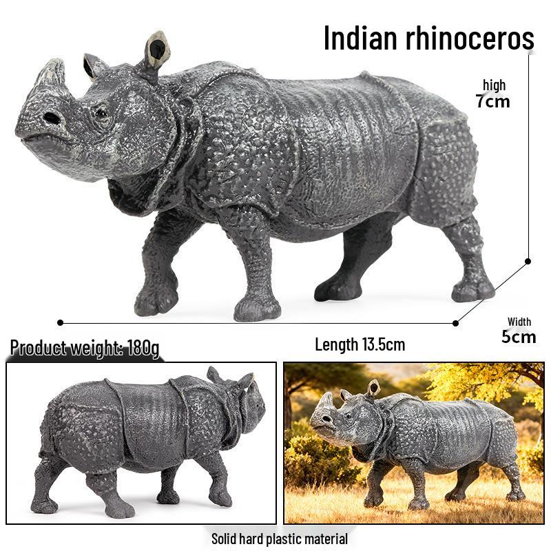 Cognitive Animal Model Toy: Dairy Cow, Buffalo, Yellow Cattle, Rhinoceros, Simmental Bull