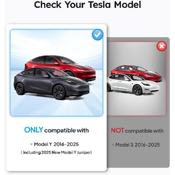 Солнцезащитный козырек на лобовое стекло Wigoo для Tesla Model Y 2025 года [Оригинальный дизайн, 100% защита от солнца] Складной, теплоотводящий, с сумкой для хранения.