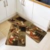 1Pcs Anti Fatigue Kitchen Rugs, Chicken Print Waterproof Non-Slip Thick Cushioned Kitchen Mat Heavy Duty Comfort Standing Mat for Kitchen