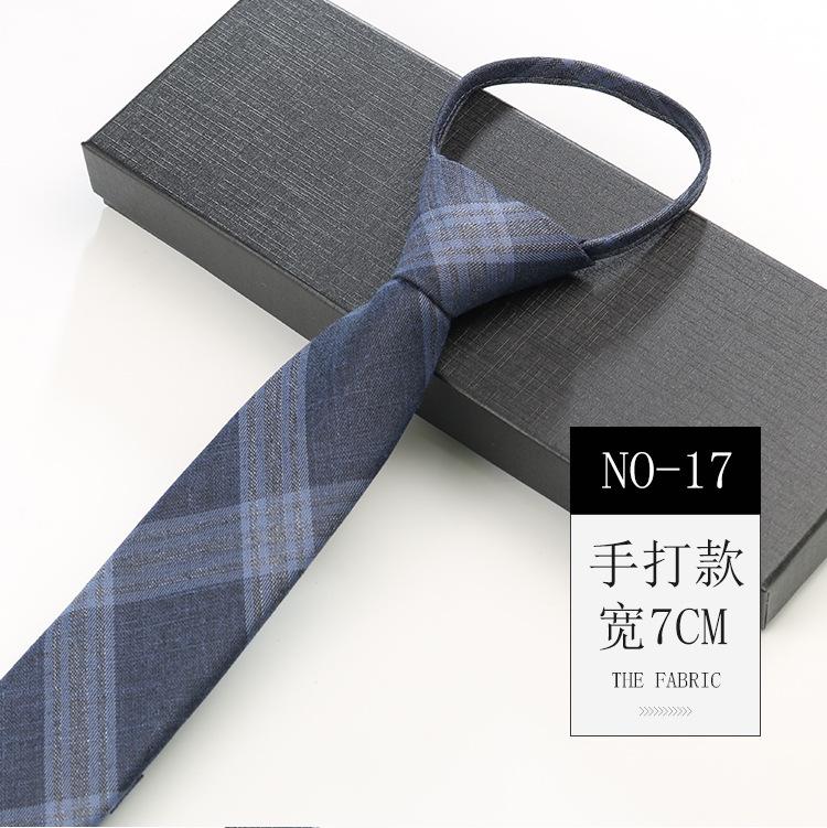 Галстук из хлопка мужской британский ретро клетчатый костюм джентльмена свадебный без узла на молнии узкий галстук