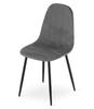 PADVA chair - dark gray velvet / black legs x 1