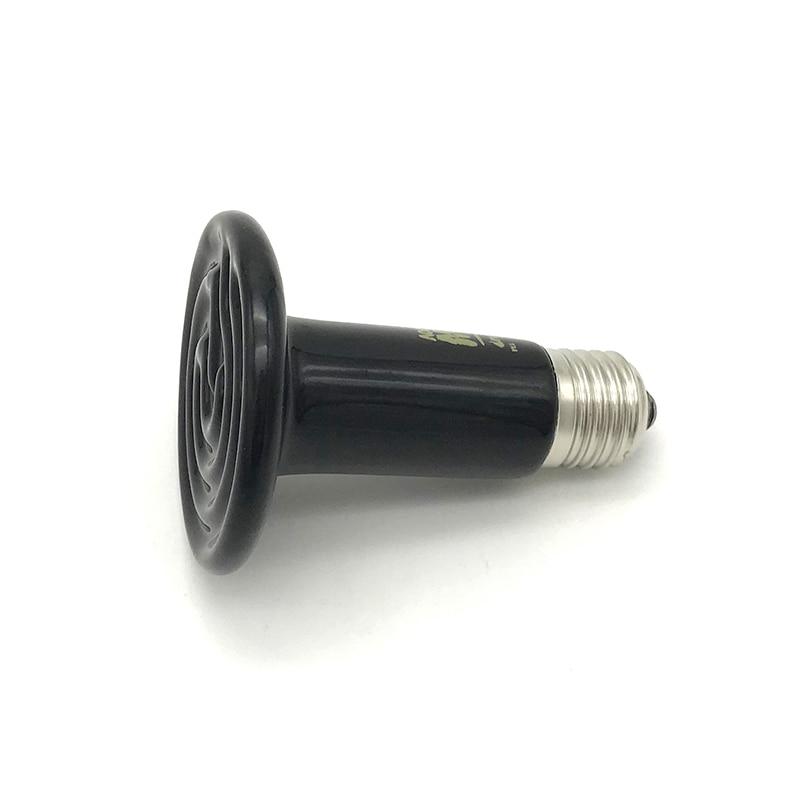 Reptile Lamp Pet Heating Light 110V 220V Infrared Ceramic Emitter Heat Light Bulb Pet Brooder Chickens 25/50/75/100/150/200W Pet Brooder Lamp