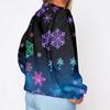Women's Trendy Christmas Print Crewneck Sweatshirt Lightweight Casual Pullover Top