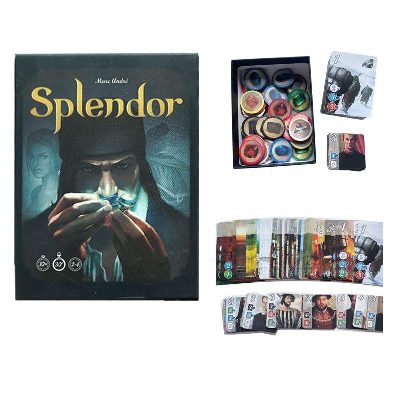 Splendor Настольная игра Полная английская мини-версия Захватывающая для вечеринки и семьи Игральные карты