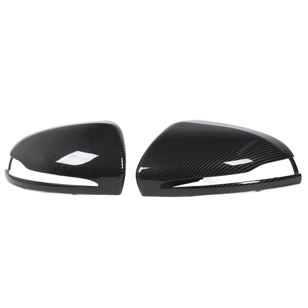 1pair Rearview Mirror Left Right Side Wing Mirror Cover Replacement for C‑Class W205 2014 to 2021 LHD