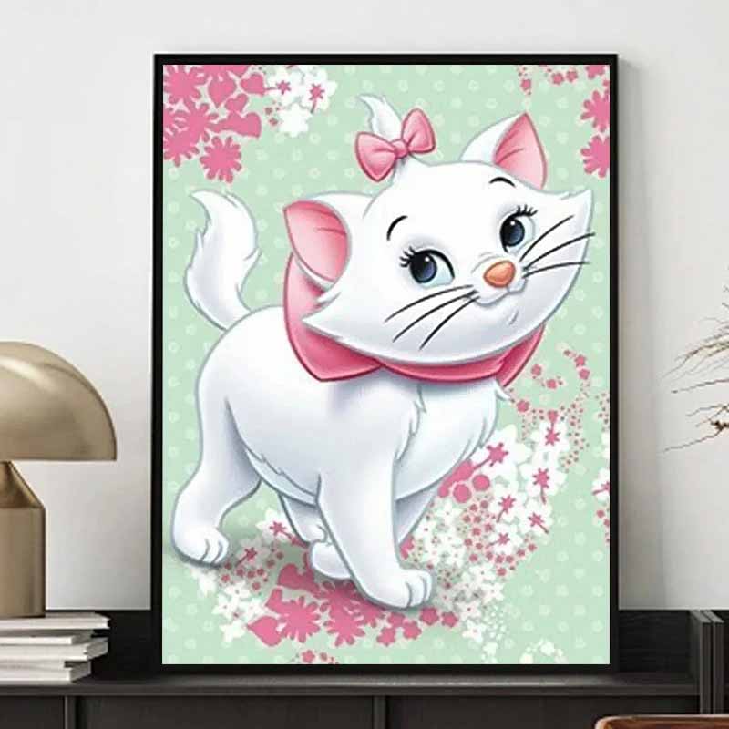 Disney Алмазная живопись Тема «Приключения кошки Мэри» Иллюстрация 5D Мозаика DIY Хобби Подарок Декор для дома Вышивка