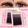 Segmented 10D-100D False Eyelashes DIY Kit, D Curl, Cluster Lashes, Natural & Voluminous