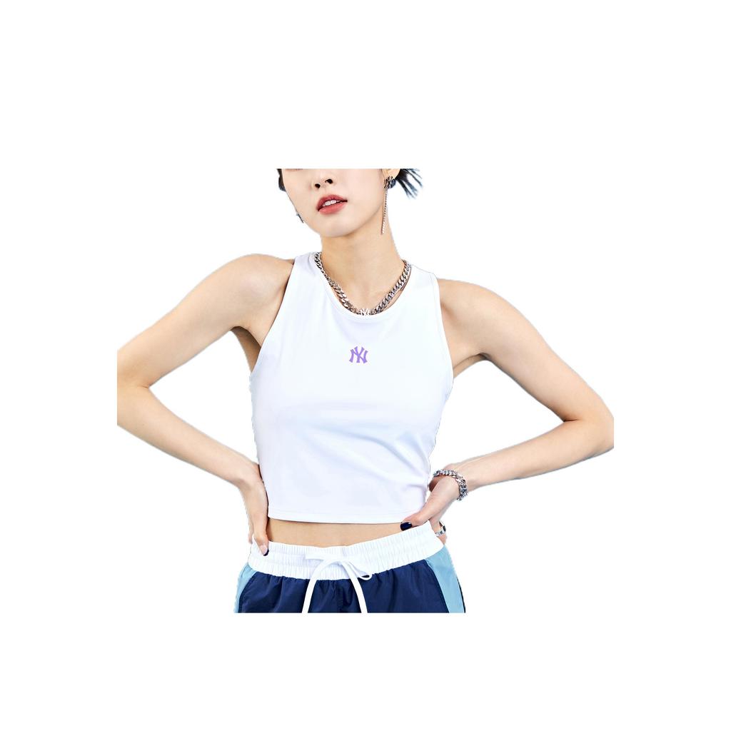 Новые женские спортивные майки без рукавов MLB New York Yankees, белые 3FTKIA023-50WHS