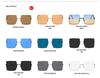 Металлические солнцезащитные очки с полуободковой оправой и квадратными линзами большого размера с необработанными краями - Ретро-стиль 2021 года для женщин с круглыми лицами, любимые знаменитостями.