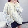 2020 Autumn And Winter Women Sweater Loose Knitting Clothes Lazy Wind Round Neck Five-pointed Star Jacquard Pullover Women