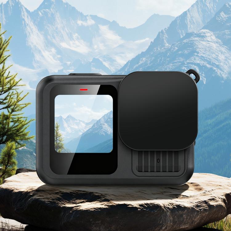 PULUZ for GoPro HERO13 Black /12 Black /11 Black /10 Black /9 Black Soft TPU Rubber Scratch-resistant Camera Lens Protective Cap Cover(Black)
