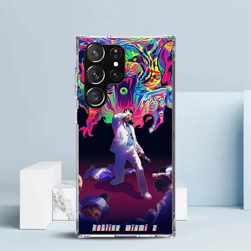 Игровой Hotline Miami Мягкий чехол для Samsung Galaxy S25 Edge S26 S24 S23 Ultra Чехол для телефона S22 S21 Plus S20 FE С рисунком Оболочка G