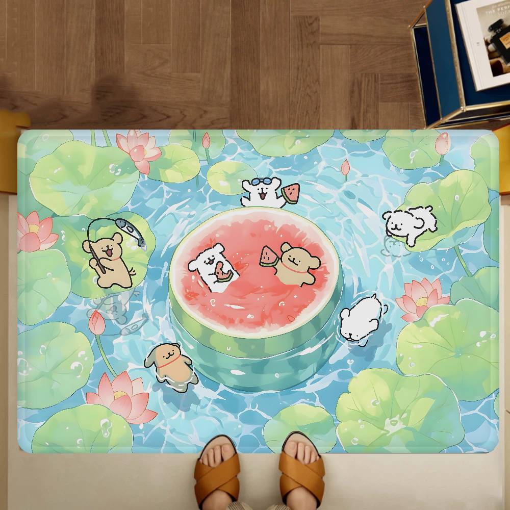 Pop Maltese Anime Cute Dog Door Mat Nordic Style Bedroom Living Room Doormat Home Balcony Anti-Slip Alfombra