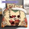 Romantic Red Mickey & Minnie Mouse Couple Print Comfort Bedding Set – The Perfect Choice for Decorating A Child's Bedroom.