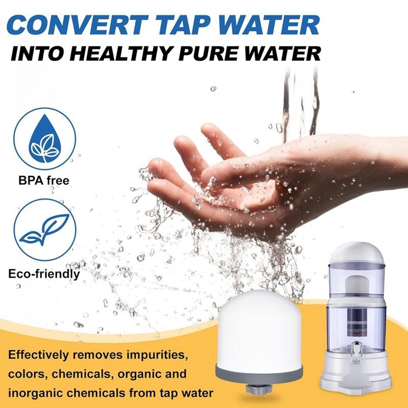 AD24-2Pc Replacement Filter Magnetized Mineral Water Purifier Water Filter Hemisphere Water Filters