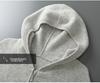 Мужской плотный вязаный кардиган-куртка с капюшоном из шерсти - Повседневный и деловой