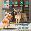 XL Dog Door, Plastic Doggie Door, Extreme Weather Doggy Door, Giant Dog Door for Large and Extra Large Dogs, Magnetic Position Large Doggy