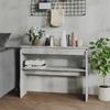 VidaXL Console Table Concrete Grey 102x30x80 Cm Chipboard
