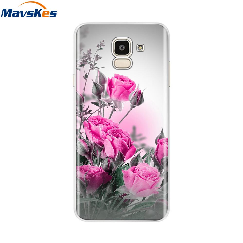 Чехол для Samsung Galaxy J6 2018 Мягкая задняя крышка из ТПУ-силикона sДля Coque Fundas Samsung J6 2018 J6 Plus 2018 Мягкие чехлы для телефона