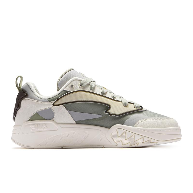 Fila Fusion Desperado Low Бэтмен Модный тренд Удобные Ретро Баскетбольные кроссовки Мужские кроссовки Off-White Серый T12M523212BGA