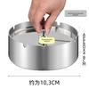 Stainless Steel Car Ashtray Large Capacity | Windproof Rotating Cover Design | Commercial Vehicle Smoke Holder