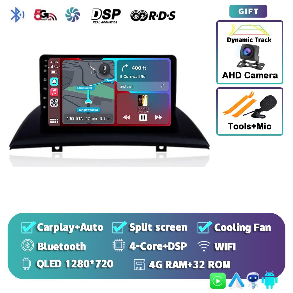 Android 14 Carplay Auto WIFI+4G автомобильное радио для BMW X3 E83 2004 - 2012 Мультимедиа GPS Видеоплеер Стерео 2din DSP Головное устройство Аудио