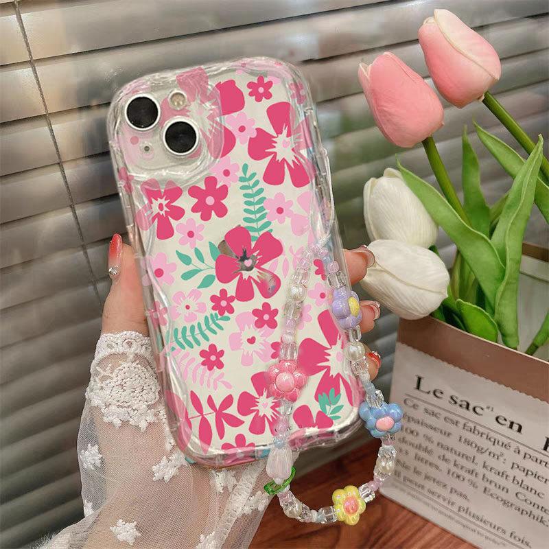 Чехол-подвеска с цветочной цепочкой для Infinix Hot 50 40i 30i 20i 20 4G 12 30 9 Play Note 40 Pro Zero 40 30 4G GT 20 Pro Smart 9 8