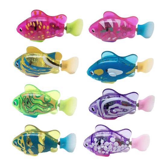 Электрическая игрушка «Плавающая рыба» с реалистичным движением и звуком, водонепроницаемая, светодиодная подсветка, интерактивная