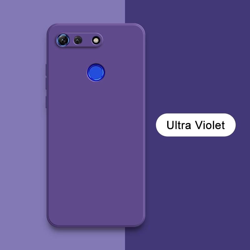Квадратный жидкий силиконовый чехол для Honor View 10 20 V10 V20 Lite Мягкий противоударный чехол View10 View20 Мобильный телефон Funda