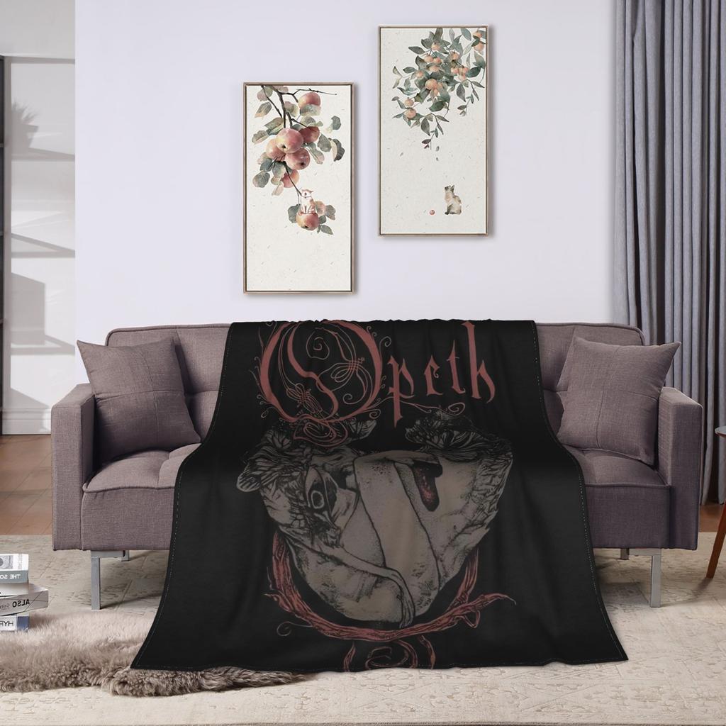 Теплые Мягкие Одеяла Кемпинг Группа Opeth Постельное Белье Пледы Фланелевое Покрывало Для Улицы С Узором Чехол На Диван-Кровать