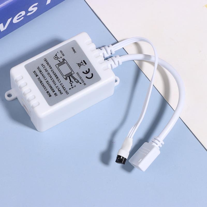 Светодиодный контроллер 24 клавиши светодиодный ИК RGB контроллер коробка 1 к 2 контроллер ИК пульт дистанционного управления диммер Dc12V для RGB 3528 5050 светодиодные ленты