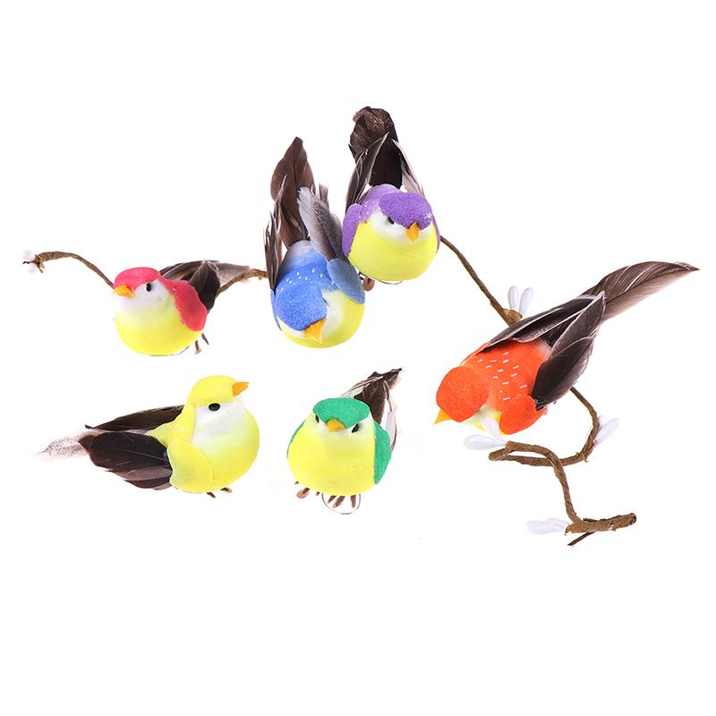 1pc Fake Bird Simulation Artificial Feather Dove Feather Decor Venue Ornament