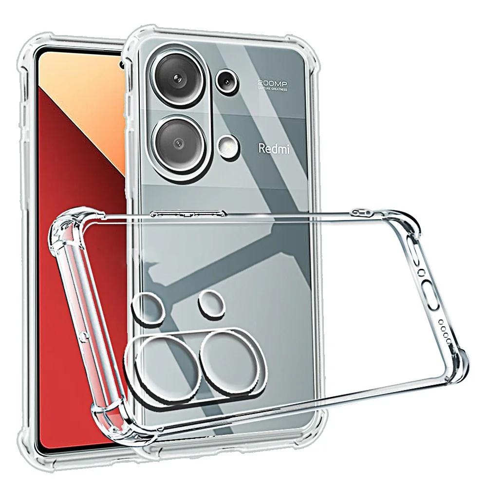 Transparent Phone Case For Redmi A1 A2 Plus A3 For Redmi 9A 9C 9T 10 10A 10C 10X 11A 12 12C 13 13C 14C Clear Soft Silicone Cover
