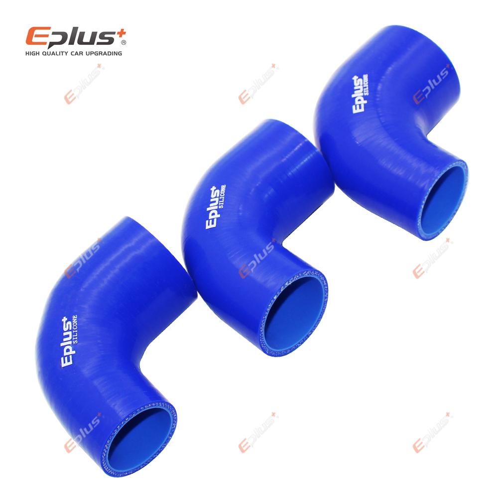 Blue Silicone Tubing Hose 90 Degrees big to small Connector Universal Car Intercooler Turbo Intake Pipe Coupler Multi Size