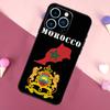 Чехол с гербом и флагом Марокко для iPhone 15 16 Pro Max 11 12 13 Mini 14 15 Pro Max 15 Plus XR 16e Задняя крышка телефона